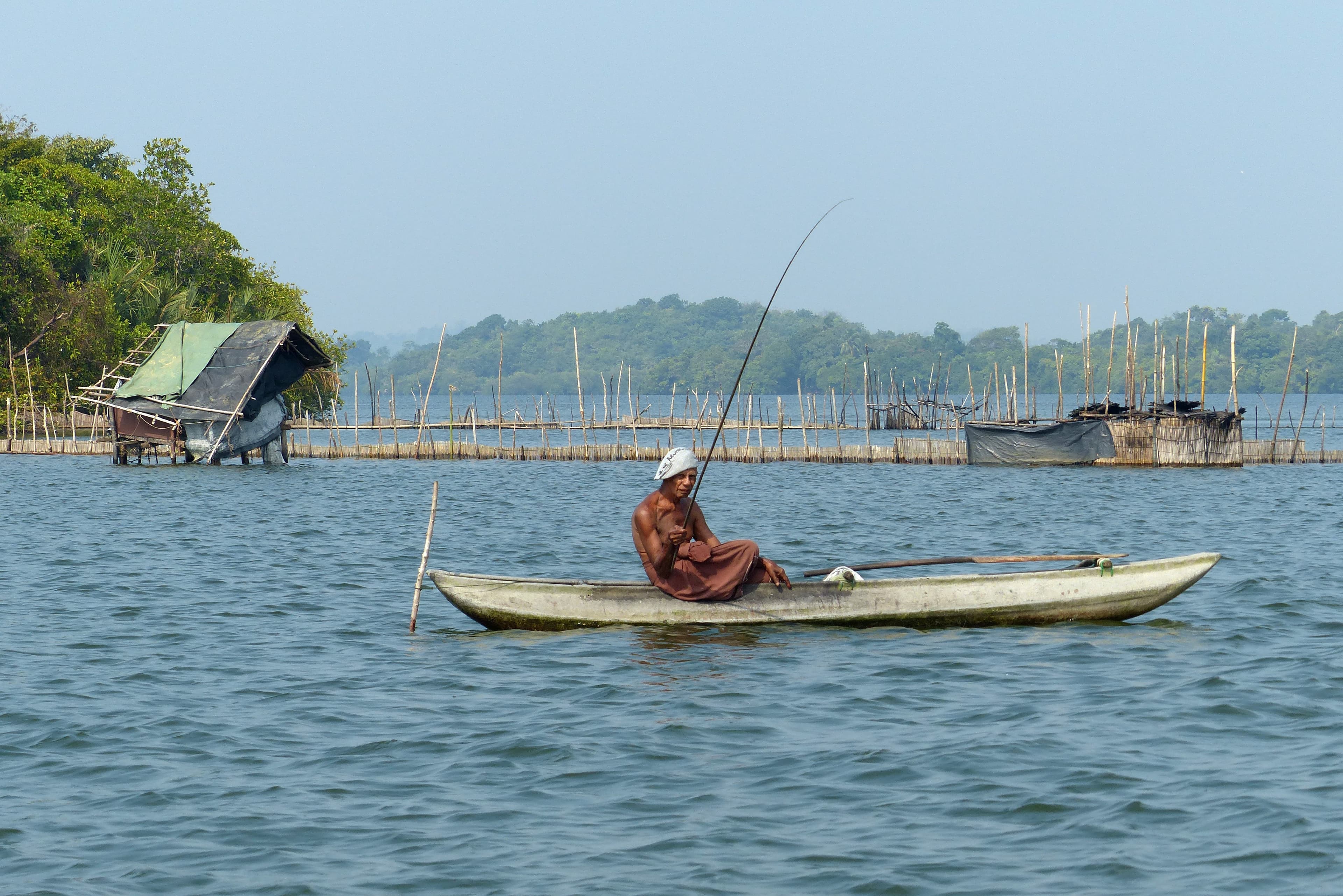 Sri Lanka fisherman at sea
